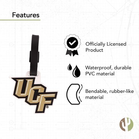 University of Central Florida Luggage Tag Knights UCF Tags Bag (PVC Luggage Tag - Design A) in Saudi Arabia