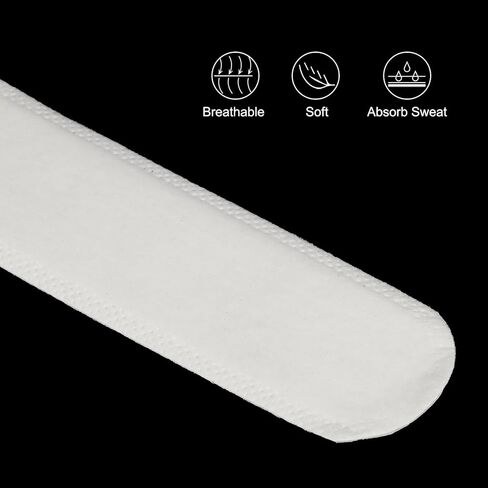 PATIKIL 9" Golf Hat Sweat Liner, 100 Pcs Disposable Cap Sweat Guard Liner Cap Absorbent Sweat Pad for Sun Hat, Golf/Baseball/Tennis Hats, Black White in Saudi Arabia