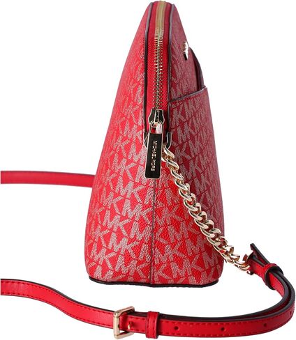 Michael Kors Jet Set Medium Crossbody Leather Handbag (Bright Red Multi) in Saudi Arabia