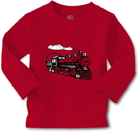 Kids Long Sleeve T Shirt Vintage Trains Cotton Boy & Girl Clothes in Saudi Arabia