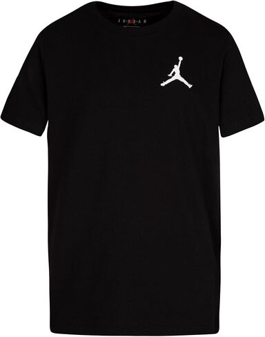 تي شيرت Jumpman Air مطرز من Jordan للأولاد (الأطفال الصغار/الأطفال الصغار) أسود 4 (طفل صغير) in Saudi Arabia