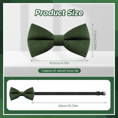 Neptniopllab Velvet Bow Tie for Boy,Handmade Kids Pre-Tied Bow Tie Solid Adjustable Neck Bowtie for Tuxedo Party in Saudi Arabia