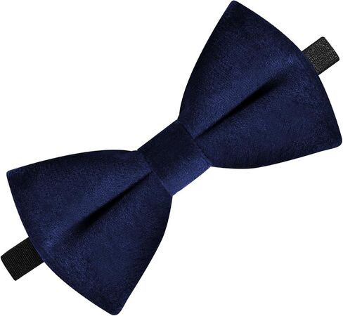 Neptniopllab Velvet Bow Tie for Boy,Handmade Kids Pre-Tied Bow Tie Solid Adjustable Neck Bowtie for Tuxedo Party in Saudi Arabia