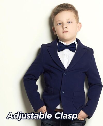Neptniopllab Velvet Bow Tie for Boy,Handmade Kids Pre-Tied Bow Tie Solid Adjustable Neck Bowtie for Tuxedo Party in Saudi Arabia