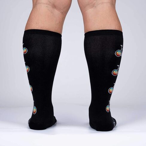 Sock It To Me Unisex Wide Calf Stretch Pedal Power Socks in Kuwait
