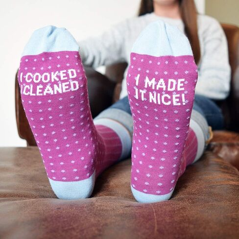 Bravo TV - The Real Housewives of New York City Dorinda Medley I Made it Nice Socks - Officially Licensed in Saudi Arabia