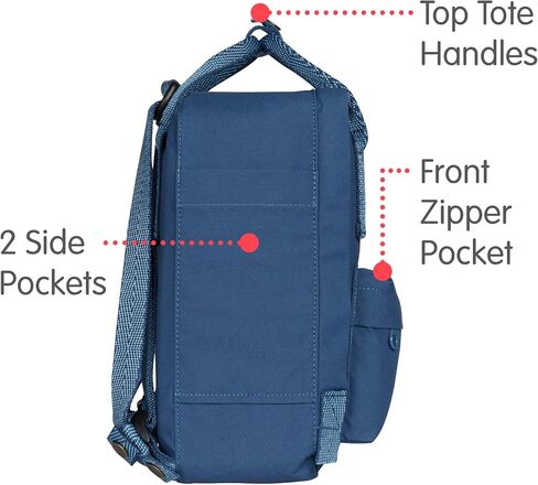 Fährlaven Kanken Mini Royal Blue-Goose Eye Backpack in Saudi Arabia