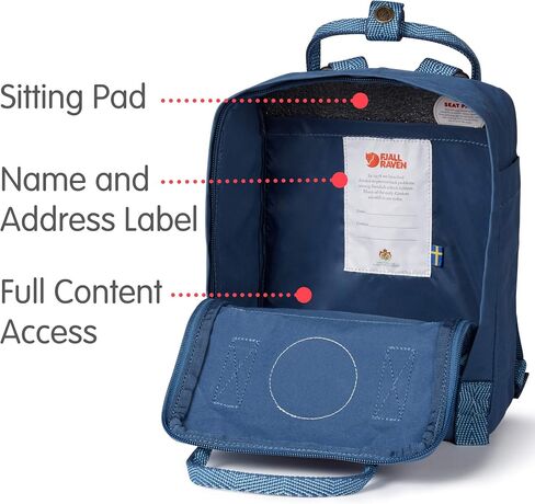 Fährlaven Kanken Mini Royal Blue-Goose Eye Backpack in Saudi Arabia