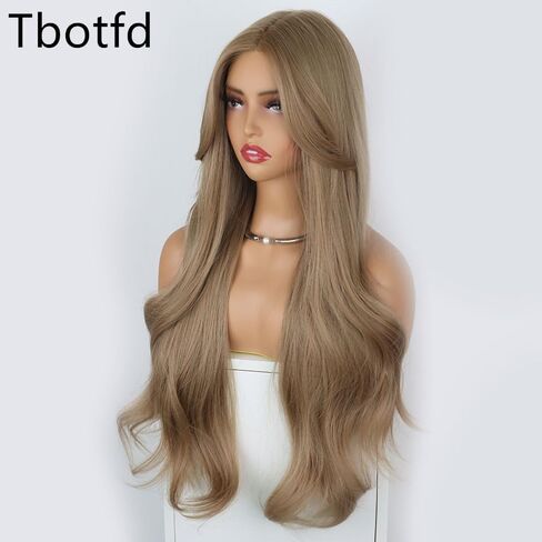 Light Brown Wavy Wigs for Women 26 inch Curly Wigs Replacement Wig Cosplay Costume Halloween Wig(26'' Light Brown) in Saudi Arabia