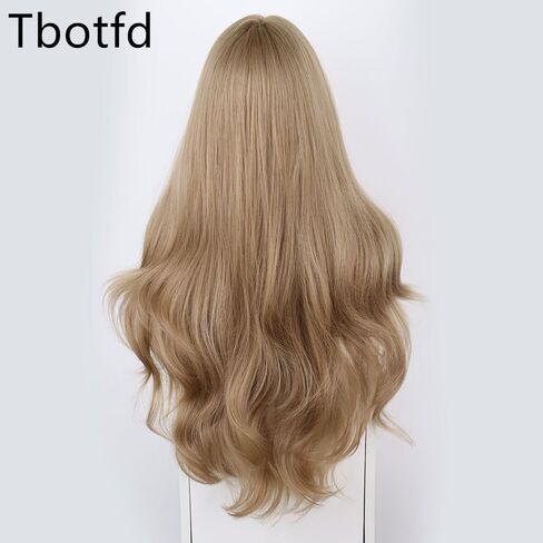 Light Brown Wavy Wigs for Women 26 inch Curly Wigs Replacement Wig Cosplay Costume Halloween Wig(26'' Light Brown) in Saudi Arabia