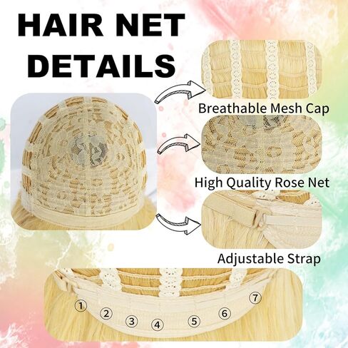 JoneTing Light Orange Wig【+Wig Cap +2 Horns】 Power Wig for Girls Long Anime Cosplay Wig With Bangs Synthetic Long Straight Wig for Anime Cosplay Party Halloween Cosplay in Kuwait