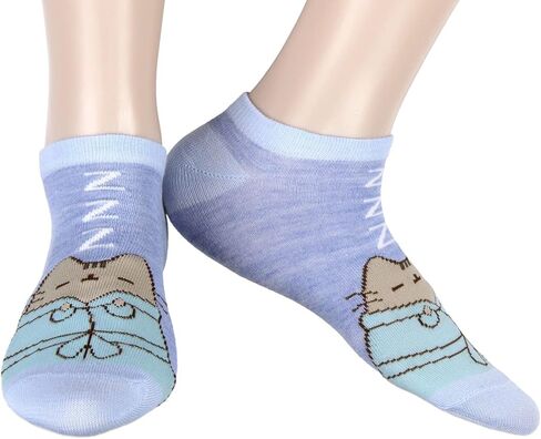 جوارب كاحل من Culture Fly Pusheen The Cat So Relaxed No Show مقاس 5-9 - 3 أزواج in Kuwait