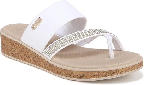 BZees Women's Bora Bright Machine Washable Comfort Wedge Sandal Flip-Flop in Saudi Arabia