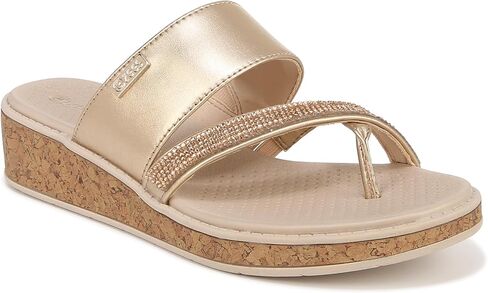 BZees Women's Bora Bright Machine Washable Comfort Wedge Sandal Flip-Flop in Saudi Arabia