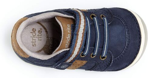 Stride Rite girls Stride Rite Artie Toddler Boy's Lightweight Leather Sneaker, Navy, 5 X-Wide Toddler US in Saudi Arabia