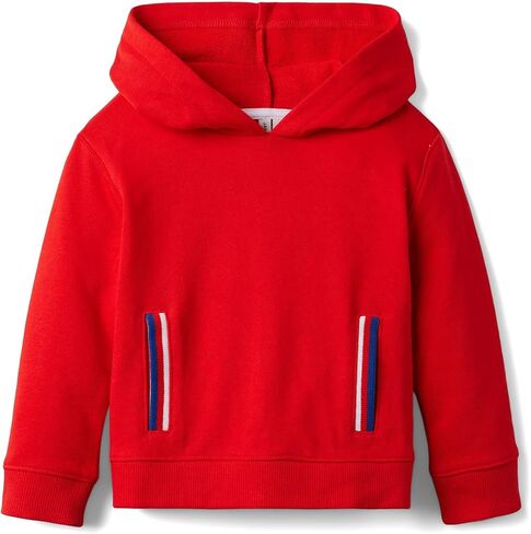 Janie and Jack Boy's Striped Pocket Hooded Sweatshirt (Toddler/Little Kids/Big Kids) in Saudi Arabia