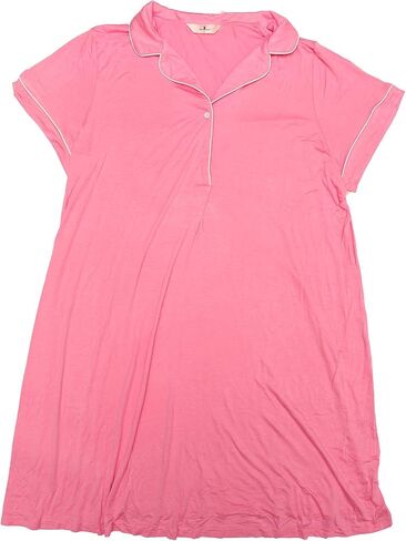 Agnes Orinda Plus Size Nightgowns for Women Button Down Sleepshirt Nightshirt Soft Sleepwear Pajama Dress in Saudi Arabia