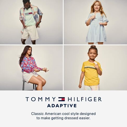 Tommy Hilfiger Boys' Adaptive Colorblock Mockneck Sweatshirt with Zipper Closure in Saudi Arabia