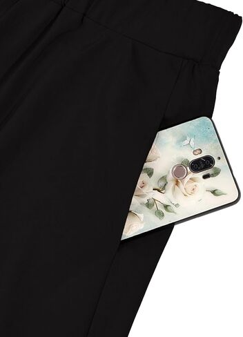 Moon Wood Women's Plus Size Midi Skirt-High Waist A-Line Pockets Flared Skater Skirts in Saudi Arabia