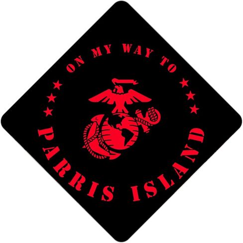 أغطية الشرابة العالية بتصميم مشاة البحرية - قبعات التخرج لمشاة المستقبل - Semper Fi - قبعات التخرج مزينة in Kuwait