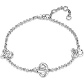 Caratmerry White Gold Plated Sterling Silver Diamond clover Earring,0.01ct,DEF VS~VVS,No fading, No allergies,Lab grown Diamond, Lucky, lover
