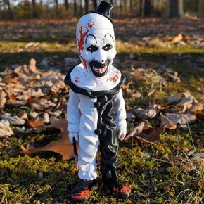 Terrifier Statue Art The Clown Horror Movie Figure Scary Killer Clown Bust Sculpture Creepy Horror Decor Collectible Halloween Indoor Outdoor Home Garden Office Ornaments