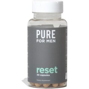 Pure for Men Detox Supplement, Reset | Promotes Digestive & Gut Health, Helps Remove Toxins & Supports Immune System, Colon Cleanse | 30 Capsules