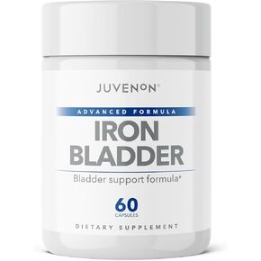 Juvenon Iron Bladder - Herbal Supplement for Healthy Bladder Function - Incontinence Support with Pumpkin Seed Extract, Soy Germ Extract, Saw Palmetto