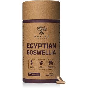 Egyptian Boswellia | Boswellia Serrata Extract | BioPerine® | 95% Biodegradable BPA-Free Bottle | 30-Day Supply | Gut, Respiratory & Joint Health