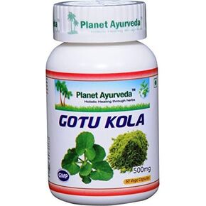 Planet Ayurveda Gotu Kola, 500mg Veg Capsules-Single Bottle