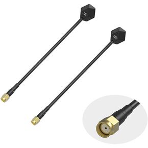 iFlight 2pcs Albatross V2 5.8GHz LHCP RP-SMA 150mm FPV Antenna for Chimera 7/9/XL10 V6/X413/Taurus X8 Pro/Taurus X8 V3/ProTek60 Pro/Helion 10 Drone FPV Quadcopter Multicopter Parts