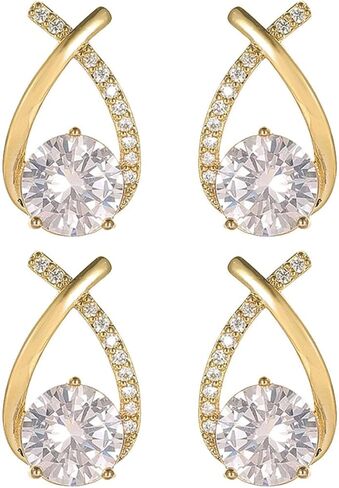 Halolux Lymphvity Germanium Earrings Halolux Lymphatic Germanium Earrings Atheniz Lymphatic Earrings Dainty CZ Zircon Acupressure Earrings Lymphatic Drainage Earrings in Kuwait