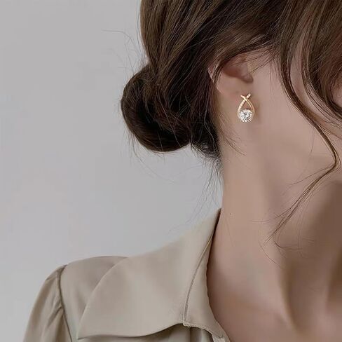 Halolux Lymphvity Germanium Earrings Halolux Lymphatic Germanium Earrings Atheniz Lymphatic Earrings Dainty CZ Zircon Acupressure Earrings Lymphatic Drainage Earrings in Kuwait