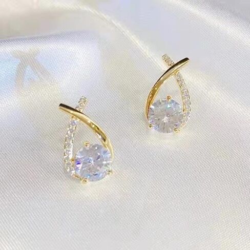 Halolux Lymphvity Germanium Earrings Halolux Lymphatic Germanium Earrings Atheniz Lymphatic Earrings Dainty CZ Zircon Acupressure Earrings Lymphatic Drainage Earrings in Kuwait