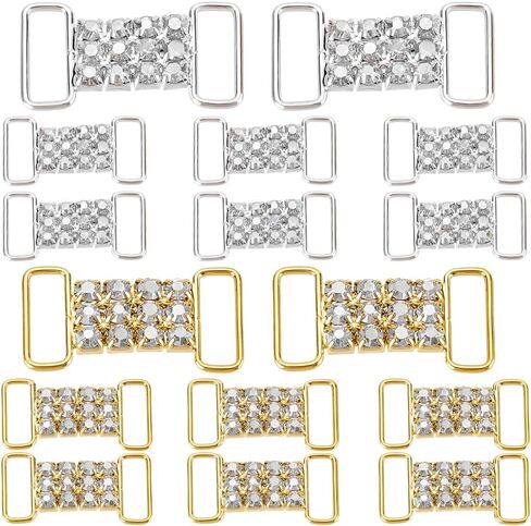 AHANDMAKER Rhinestone Shoelace Charms Buckles, Bling Shoelace Buckles Crystal Shoe Decorations Charms Sneakers Shoe Lace Tag Charms for Sneaker Casual Sports Shoe Bikini Accessory in Saudi Arabia