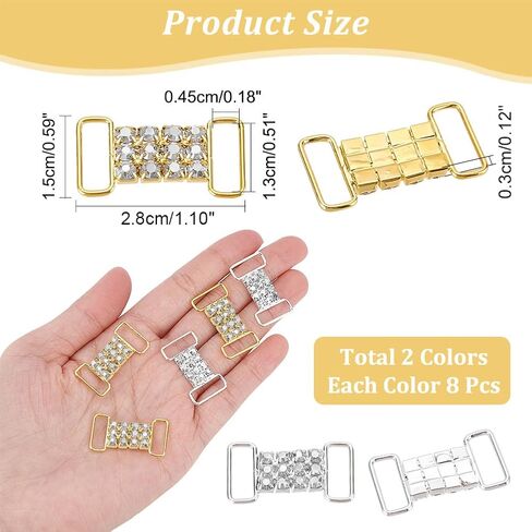 AHANDMAKER Rhinestone Shoelace Charms Buckles, Bling Shoelace Buckles Crystal Shoe Decorations Charms Sneakers Shoe Lace Tag Charms for Sneaker Casual Sports Shoe Bikini Accessory in Saudi Arabia