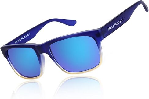 Mose Romano Polarized Sunglasses for Men UV400 Protection Square Sun Glasses Lightweight TR90 Running Fishing Driving Shades in Saudi Arabia