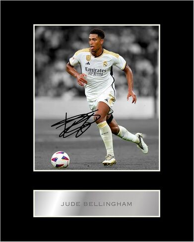 Jude Bellingham RM Pre Printed Signature Signed Mounted Photo Display #11 Printed Autograph Picture 10x8 Inch Mount in Saudi Arabia