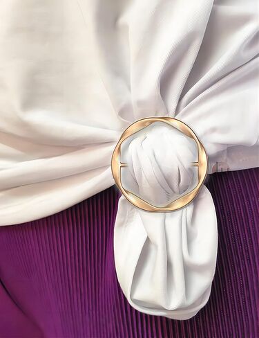 9 قطعة حلقات مشبك وشاح تي شيرت مقاطع التعادل دائرة الملابس الزاوية معقود التفاف حامل مشد للخصر مشبك المشبك للنساء (نمط B1) in Kuwait