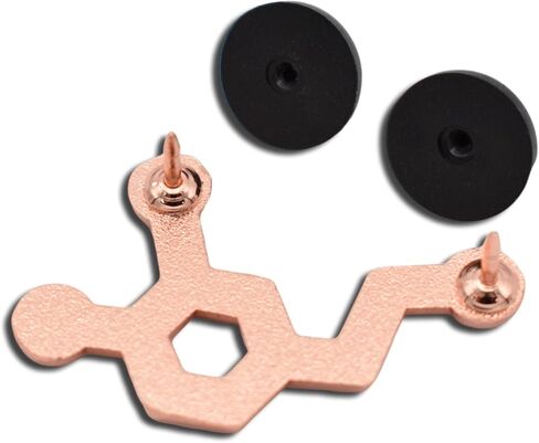 Clayton Jewelry Labs Dopamine Molecule Metal Pin in Saudi Arabia