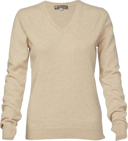 سترة نسائية من Cashmere Boutique بأكمام طويلة 100% من الكشمير ورقبة على شكل حرف V in Saudi Arabia