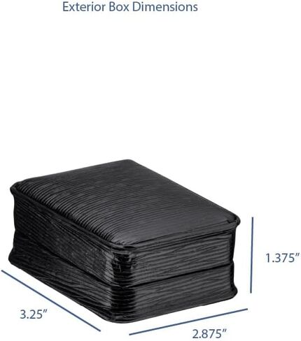 Exquisite Leather T-Style Earring Box for Women & Girls – Jewelry Gift Box Ideal for Hanging Earrings – Earring Case with Cream Leather Interior and 2-Piece Matching Outer Box in Saudi Arabia