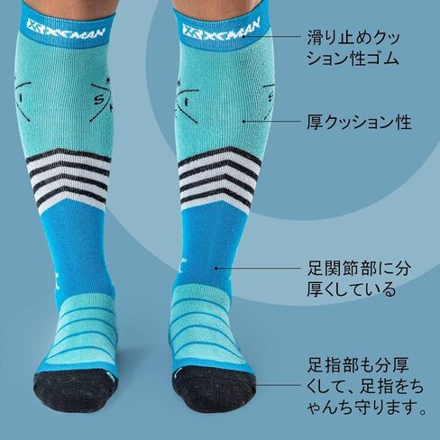 جوارب XCMAN للتزلج مكونة من زوجين من جوارب صوف ميرينو الحرارية للتزلج على الجليد مناسبة للرجال in Kuwait