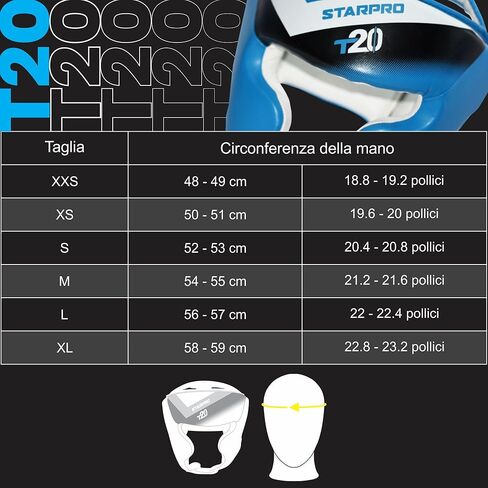 Starpro Boxing Headguard - PU Leather - Muay Thai Kickboxing Training Protection and Fighting Headgear - Various Sizes in Kuwait