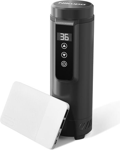 حقيبة سفر بمبرد أنسولين، مبرد طبي USB للسفر معتمد من إدارة أمن المواصلات الأمريكية، مبرد أنسولين السكري المحمول، مبرد طبي أنسولين محمول (حقيبة + باور بانك) (أسود) in Saudi Arabia
