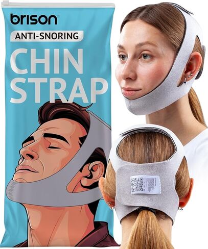 Anti Snoring Chin Strap - Adjustable Snore Stopping Device Face Mask Bandage Keeping Mouth Closed Mouth Nasal Breathing Women Men Large in Kuwait