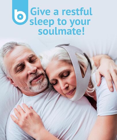 Anti Snoring Chin Strap - Adjustable Snore Stopping Device Face Mask Bandage Keeping Mouth Closed Mouth Nasal Breathing Women Men Large in Kuwait