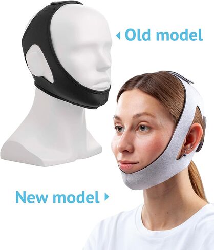Anti Snoring Chin Strap - Adjustable Snore Stopping Device Face Mask Bandage Keeping Mouth Closed Mouth Nasal Breathing Women Men Large in Kuwait