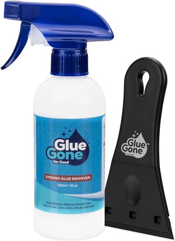10 oz Adhesive Remover - Versatile, Gentle Solution for Stubborn Residue Like Wax, Grease, Gum, Labels, Decals, and More - Works on Wood, Plastic, Glass, Metal, and Other Surfaces in Saudi Arabia