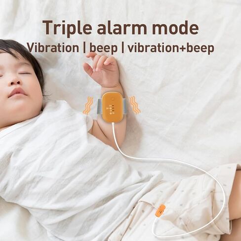 Bedwetting Sensor Monitors for Kids, Wireless Nighttime Pee Alarms with Loud Sound & Strong Vibration, Potty Training for Children, Orange in Saudi Arabia